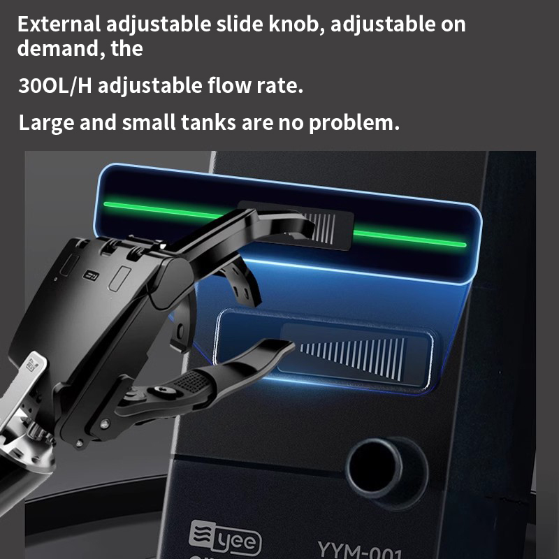 3W Aquarium Surface Oil Skimmer Filter Mini Mute Auto Oil Film Processor Remove Tool for Fish Tank Water Filtration 220-240V EU