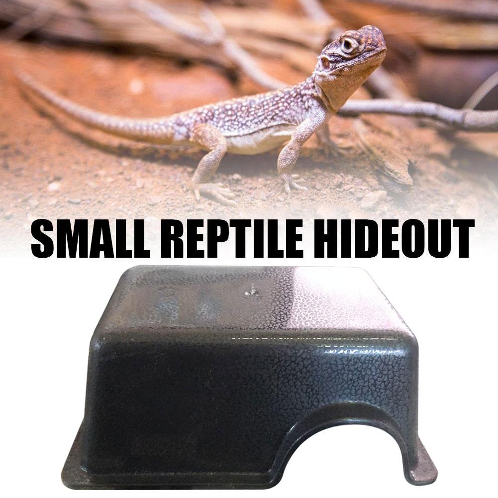 Reptile Hide Box Small Animal Hideaway Hides With Textured Surface Lizards Gecko Leopard Hideaway Help Snakes T5G8