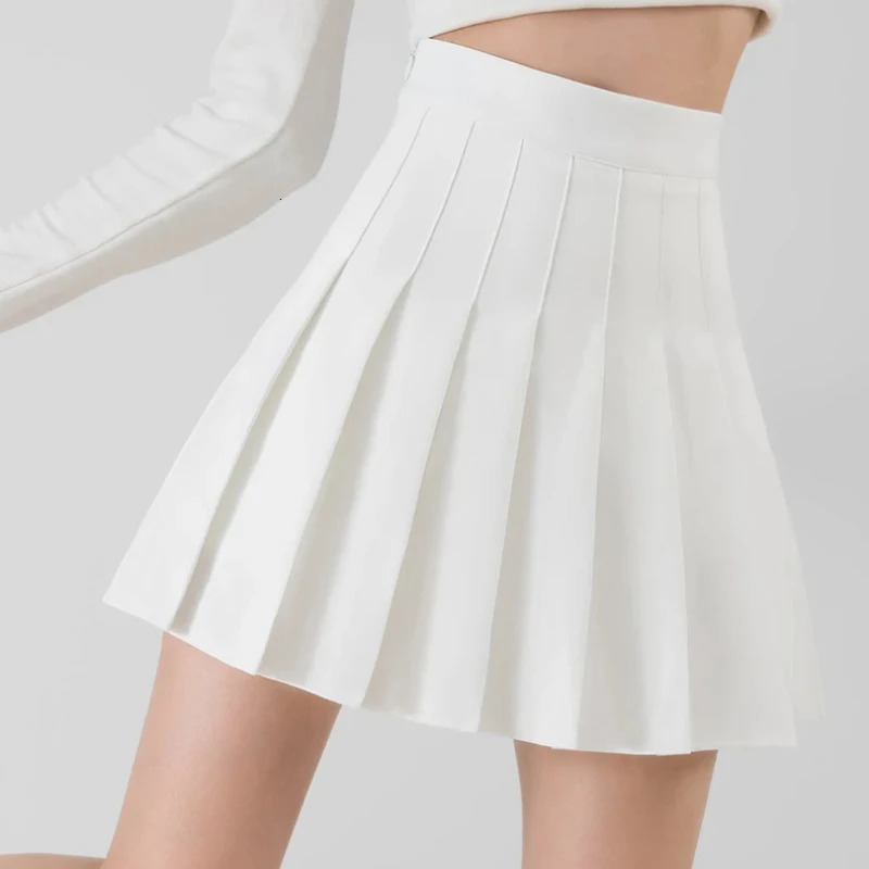 Mini Skirt For Women Black Fashion Corta Falda Plisada Autumn Y2k Korean Style Clothing A Line White Girls Aesthetic Skirts 250228