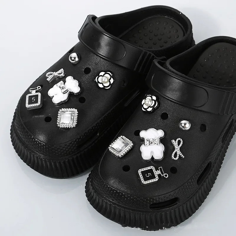 Shoe Charms for DIY Colored Diamond Crystal Shoe Buckle Decoration for Shoe Charm Accessories Kids Party Gift Shoes Decorations 250218
