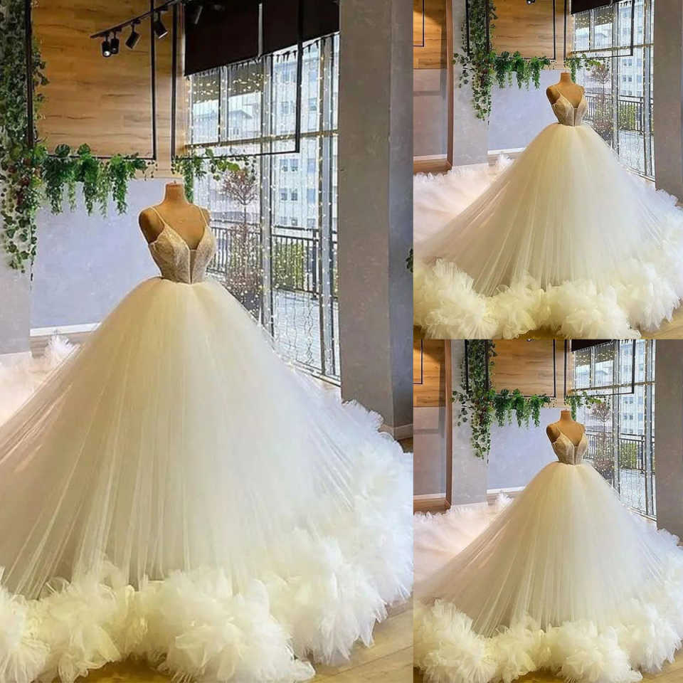 Arabic Formal Quinceanera Dress Ball Gown Red Carpet Party Ruffles Customized Prom Dress Robes Evening Pageant Gowns