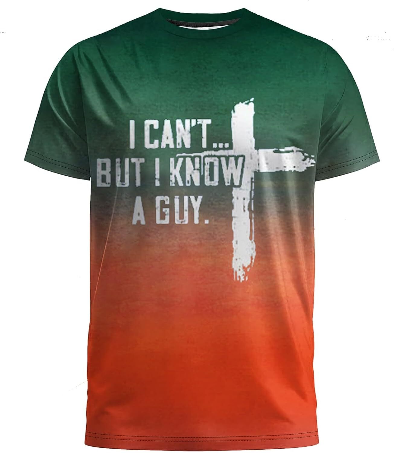 2025S Fashion Designer Mens T Shirt I Can T But A Guy Jesus Shirts For Men Faith Cross Print Christian Religious T Shirts Short Sleeve Tops Tee Casual