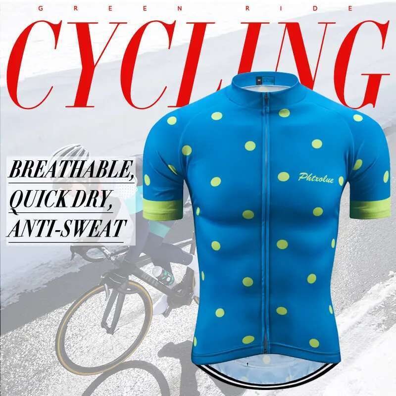 PRO men's cycling sweatshirt, sports suit, short sleeved, breathable, UV resistant