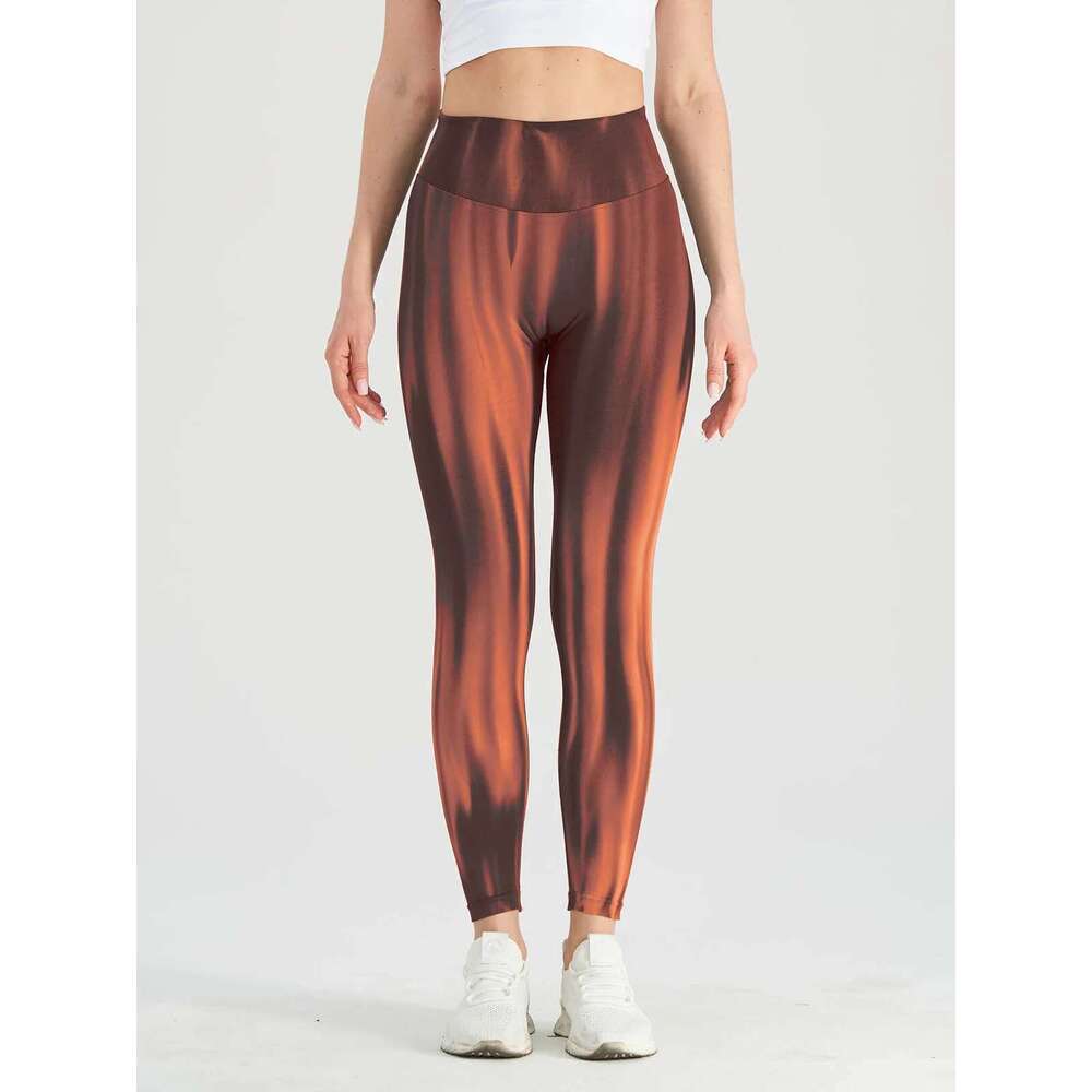 Seamless Push Up Scrunch Sport Leggings For Women Tummy Control Butt Lift Yoga Fiess Tights Gym Workout Pants Aurora Gradient KLMY