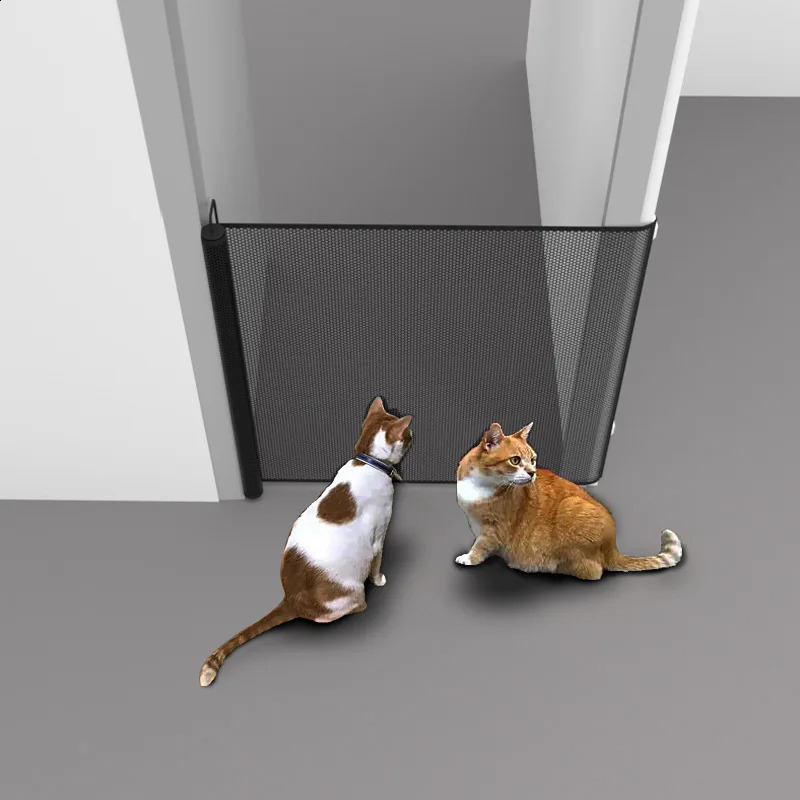 Cat Gate for Doorway Retractable Dog Gate Gates for Dogs Indoor Cat Safety Gate - No Jumping Over Pet Gate Cat Gate for H 250304