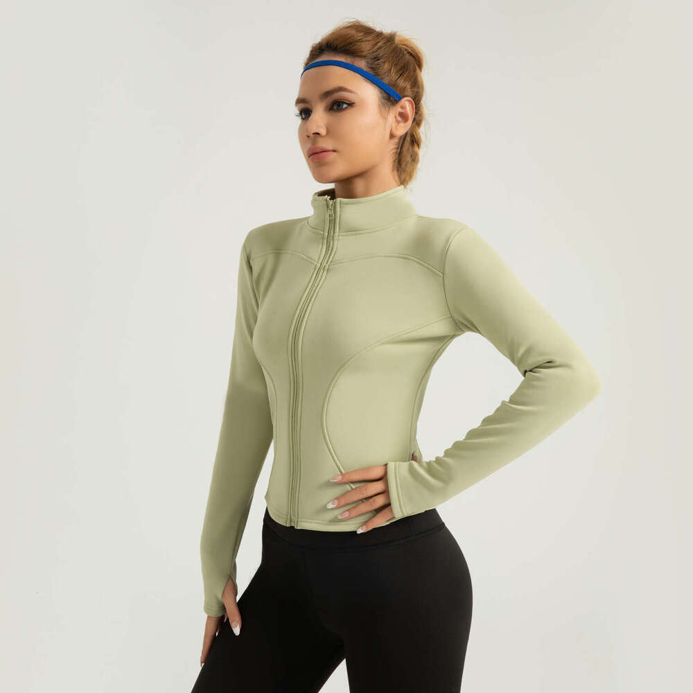 New Autumn Winter Suits In The Special Zone, Plush And Thickened Thermal Fitness Suits, Casual Slimming Running Yoga Jackets KLMY