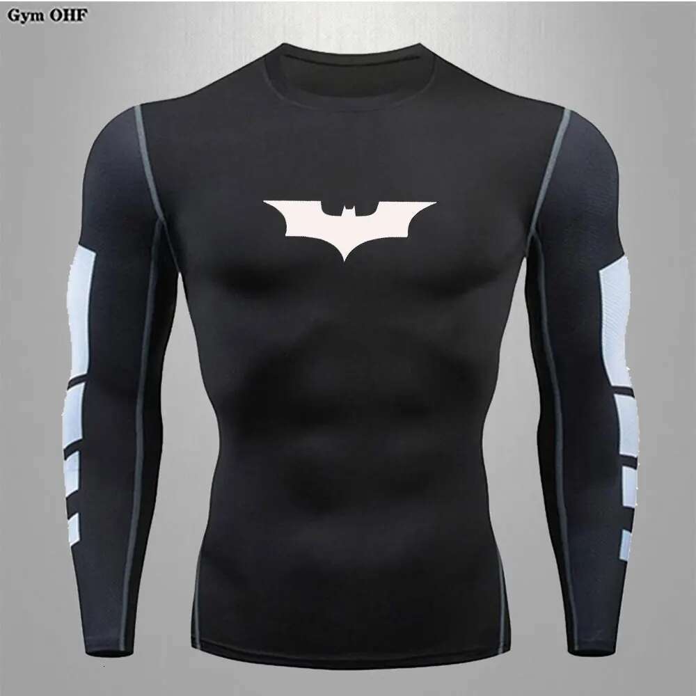 T-shirt men's running sports T-shirt men's compression fitness top T-shirt quick drying tight training gym sports running shirt men's s