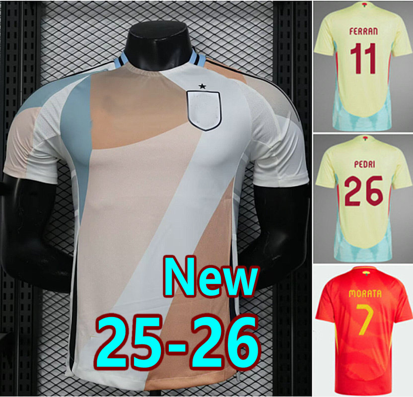 2025 Espana MORATA GAVI soccer jerseys PEDRI camisetas de futbol 25 26 RODRIGO LAMINE YAMAL football shirt LAPORTE MERINO OLMO JOSELU CUBARSI FABIAN men kids uniform