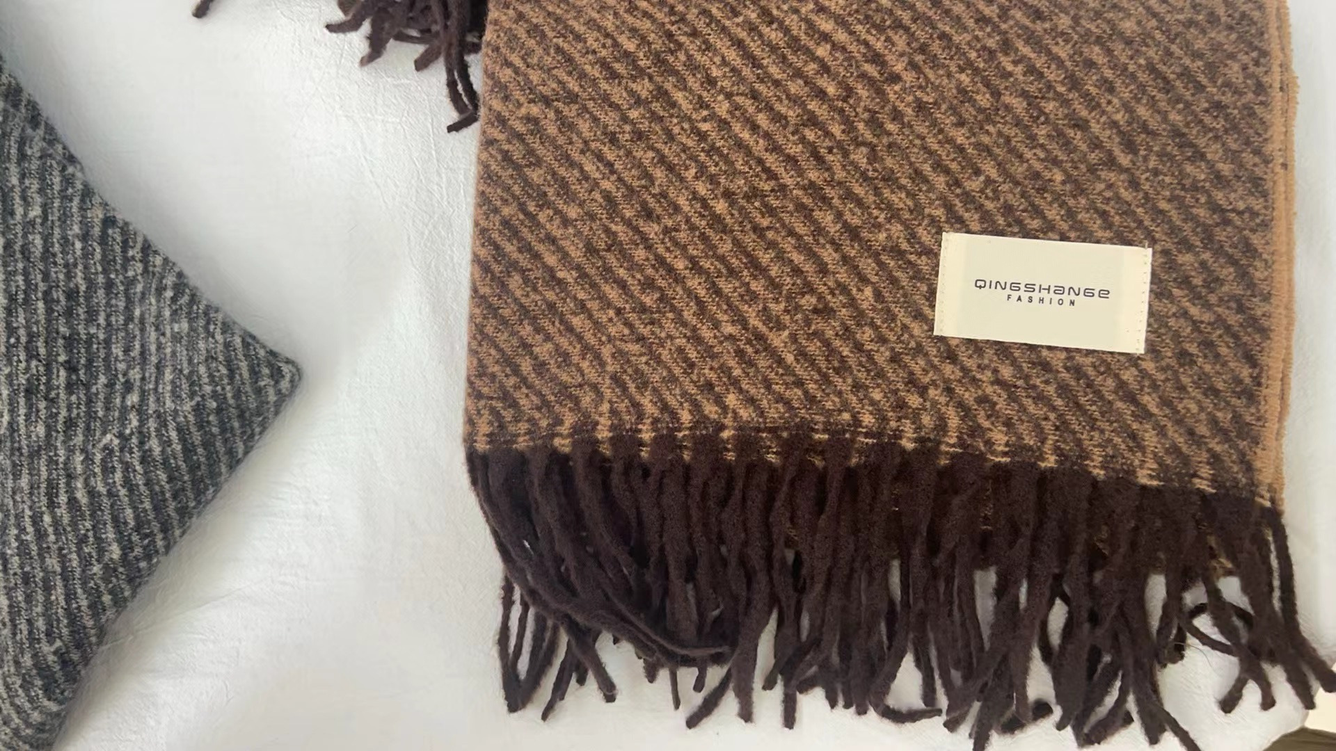 K050 New warm thick scarf women autumn and winter casual scarf men's Korean imitation cashmere all-match Korean shawl trend
