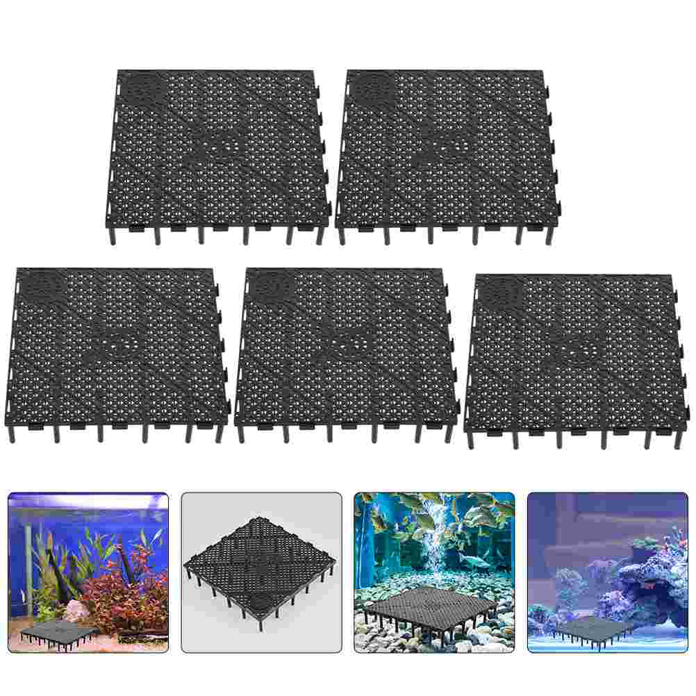 5pcs Aquarium Divider Trays Fish Tank Bottom Filter Plates Grid Isolate Dividers Aquarium Board Trays