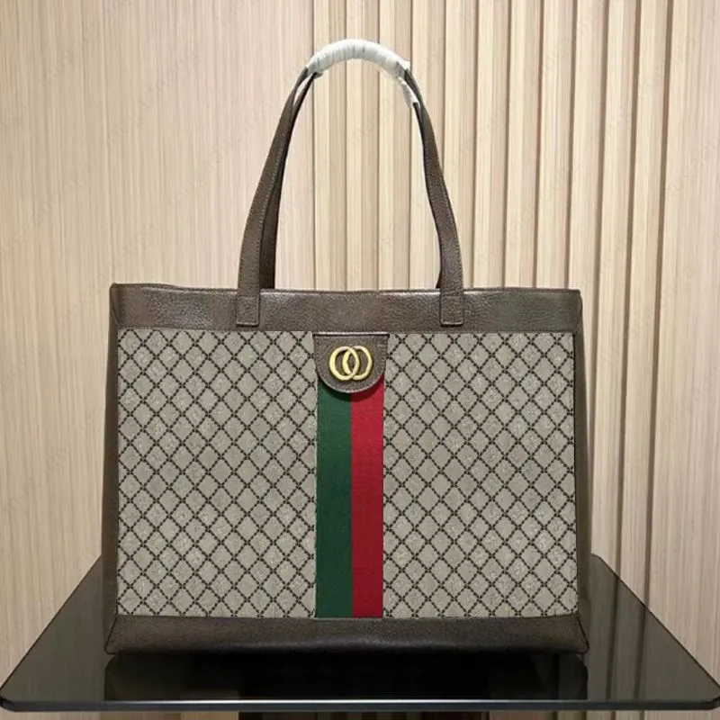 Tote Bag Designer Bag woman large Handbags leather shopping Women high quality Luxury Classic Checked Shoulder bag handbags travel bag 02