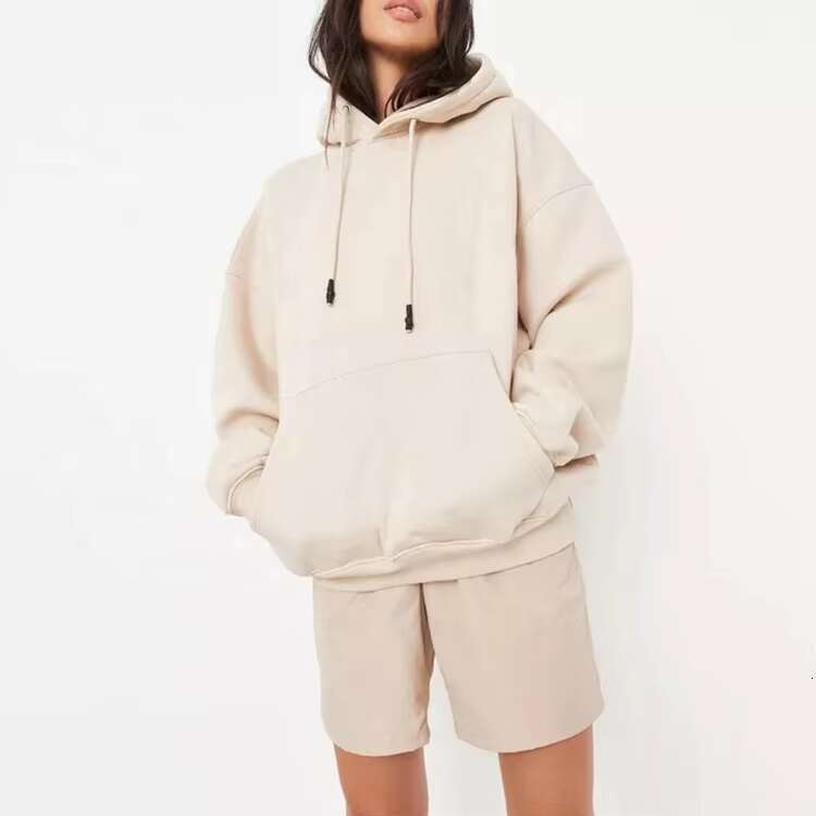 High Quality Oversized Drop Shoulder Style Fleece Plus Size Women's Hoodies & Sweatshirts