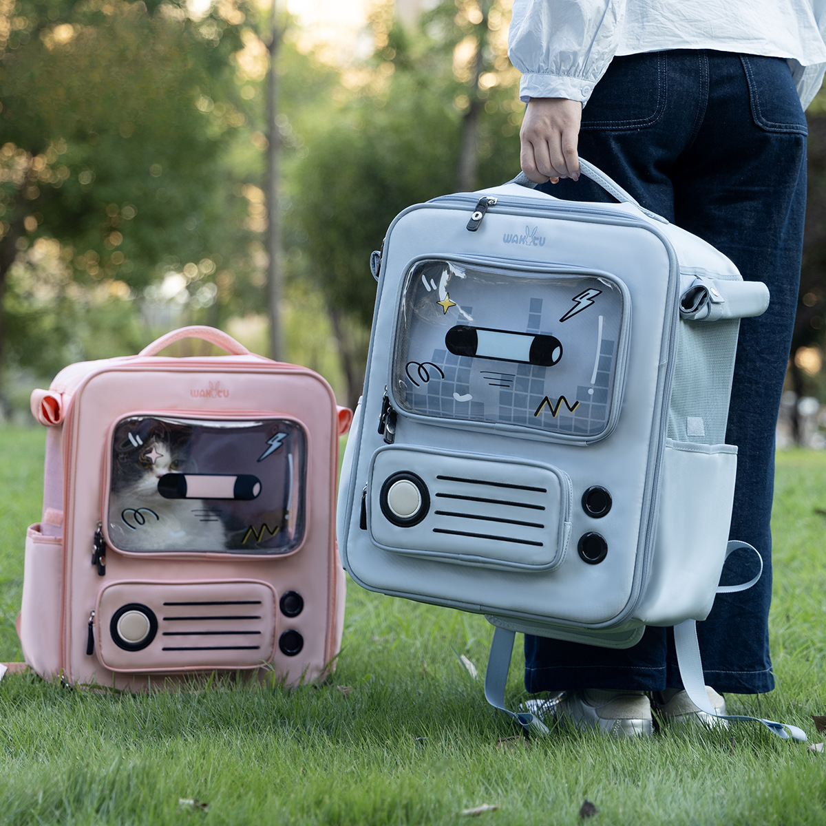Pet Carrier Cage Handbag Travel Bag Pet Backpack Accessories Cat Backpack Carrier Space Cat Transport Sac De Transport