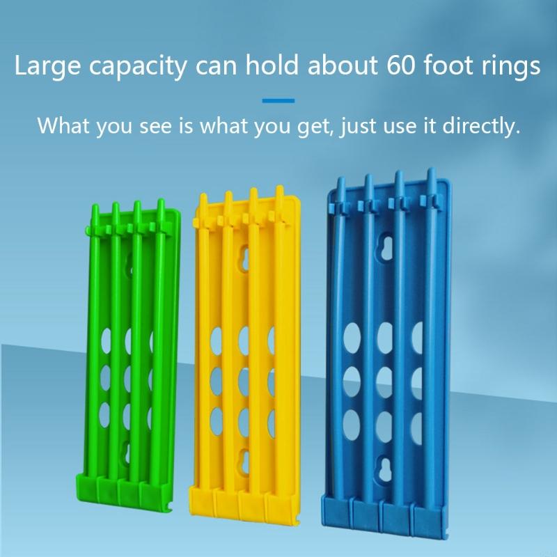 G2AB for Pigeon Leg Ring Stand Parrot Bird Training Articles Foot Ring Holder Bands Rack Durable Plastic Placing 60Pcs Ri