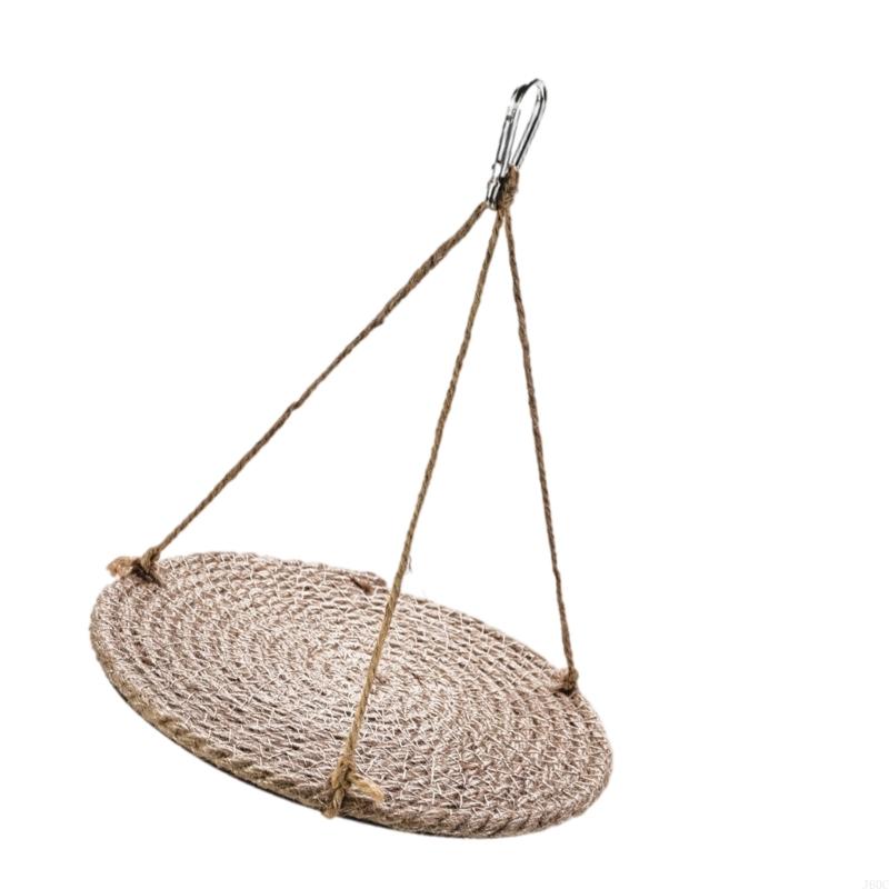 J60C Easy Install Reptiles Hammock Bed With Hanging Hook Breathable Straw Woven Bed