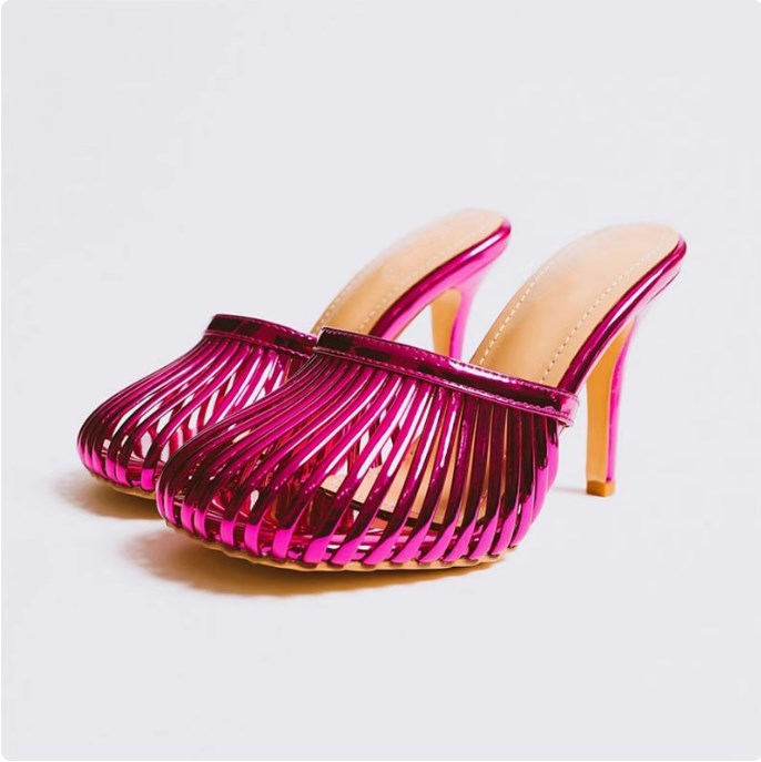 Slippers Stiletto Mules For Women Novelty Designer Style Stilettos Fashionable Multicolor Slip On Summer High Heels Handmade Sandals Sale