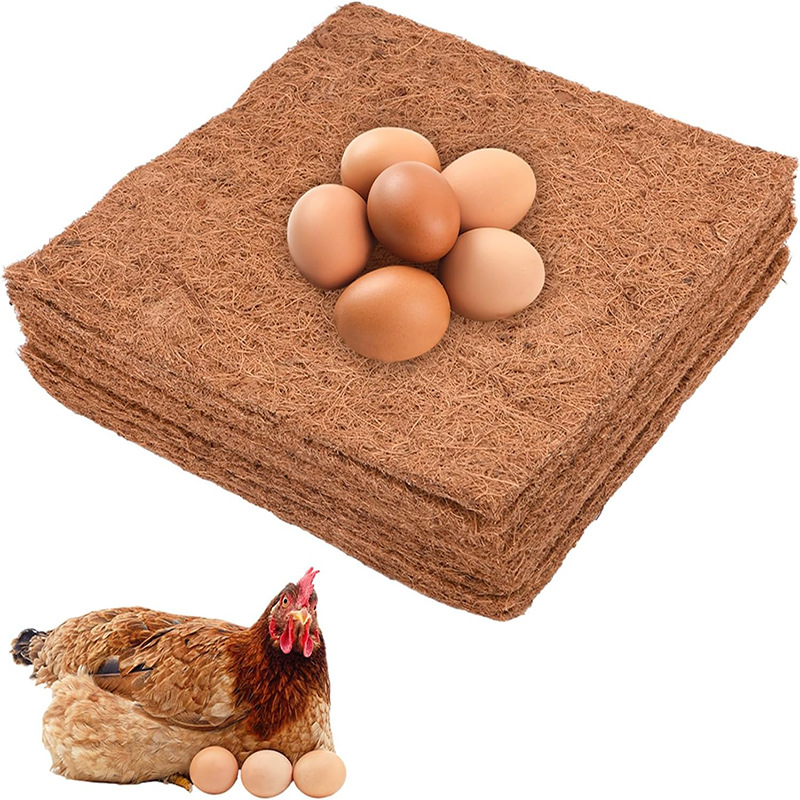 Natural Coconut Fiber Chicken Nesting Box Liners Coop Bedding Mats for Hen House Poultry Supplies for Laying Eggs for Birds