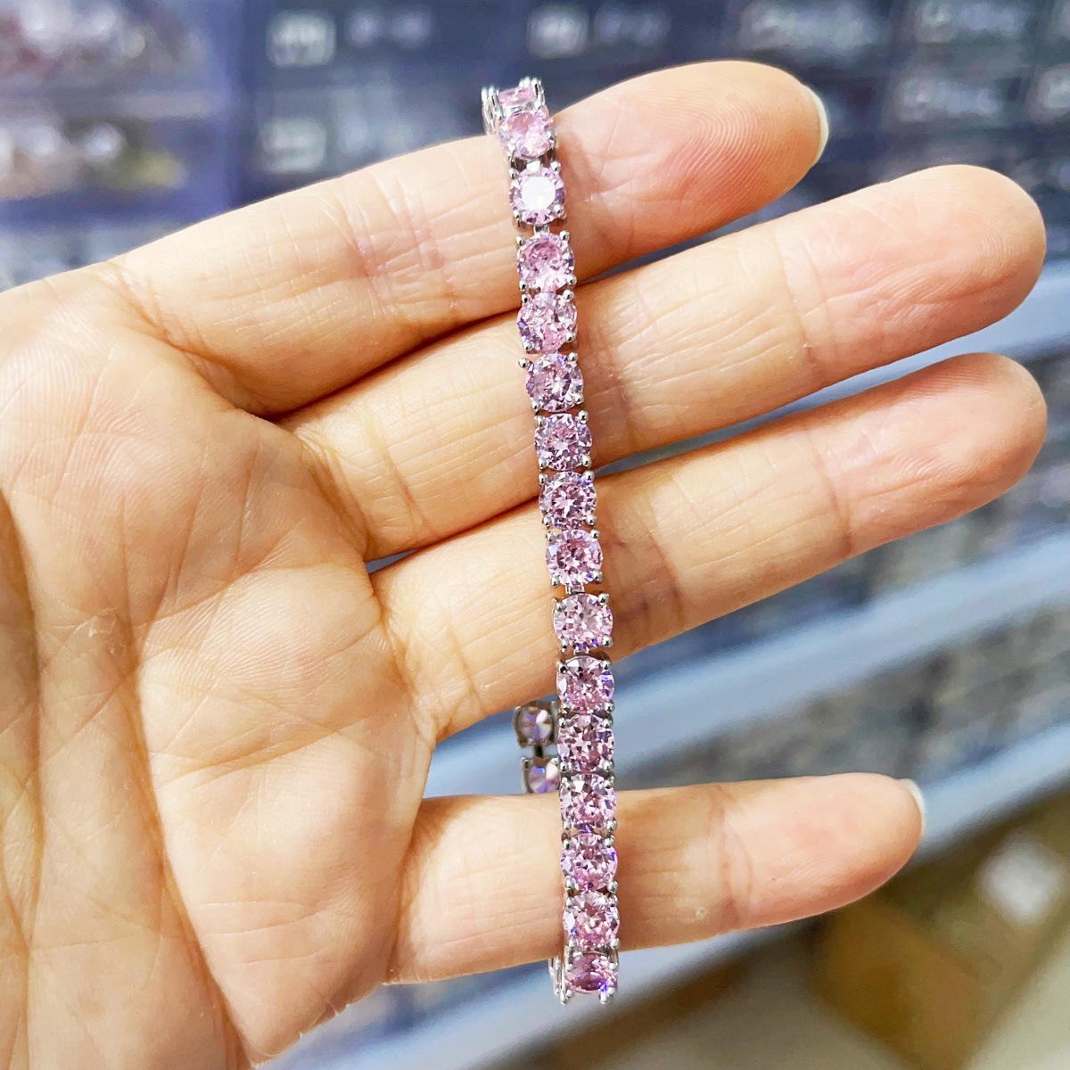 Chic Geometric AAA Zircon Bangle for Men and Women - Classic Fashion Piece