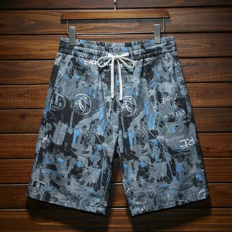 Fashionable mens beach shorts summer fashion printed sporty loose elastic cool fully matched casual outdoor shortsXJ250304