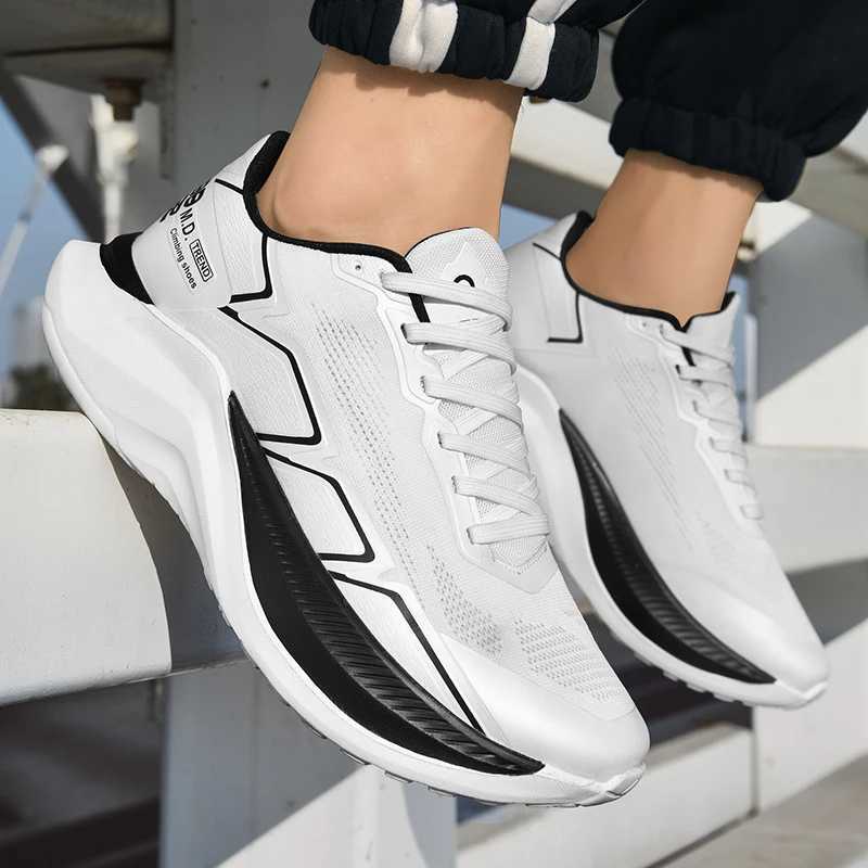 Mens Walking Running Shoes Sports Sneakers Breathable Fashion Sneakers Unisex Casual Lightweight Tennis ShoesC250411
