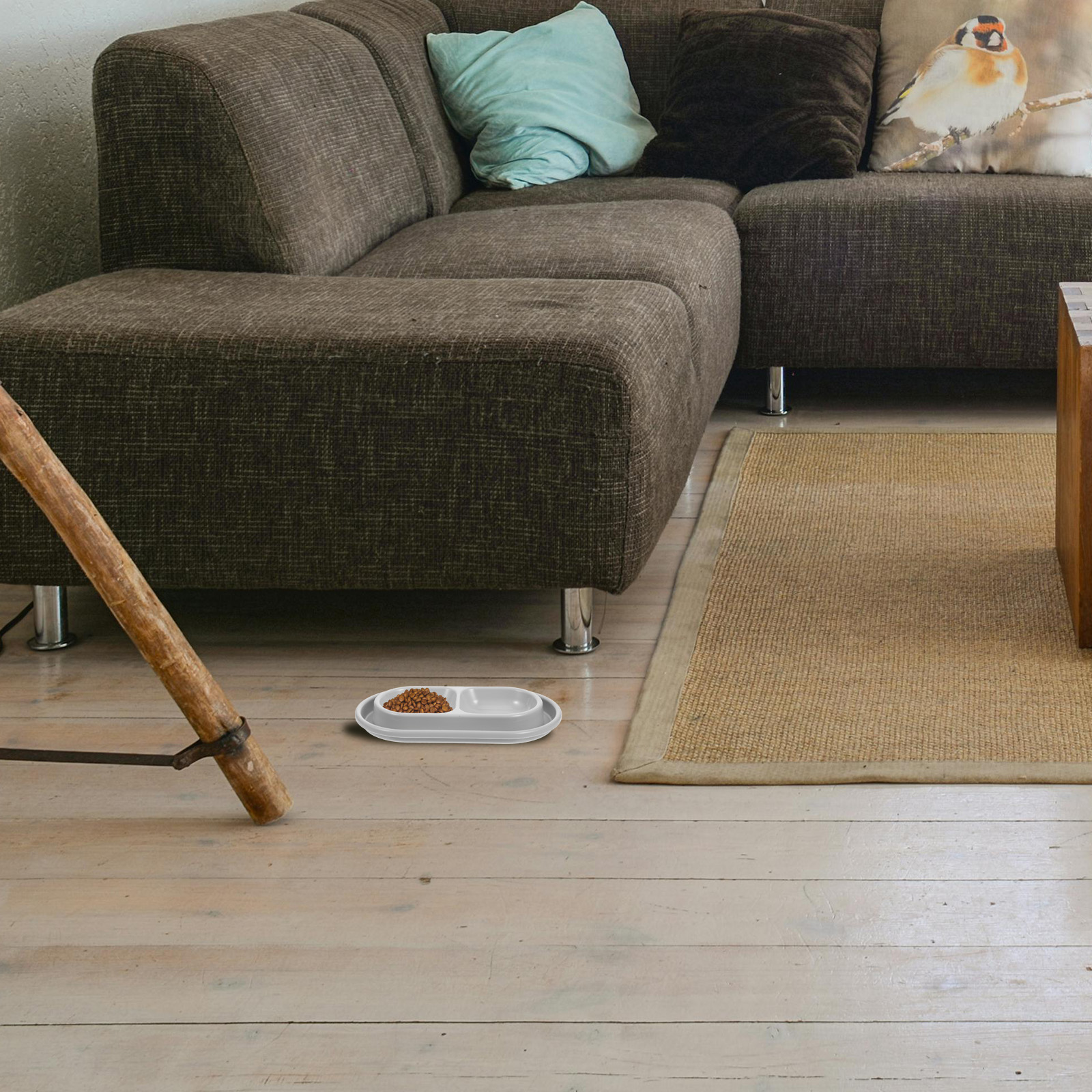 Anti-Ant Bowl for Pets Kitten Food Outdoor Cat Bowls Dish Blue Proof Dog Water No Spill