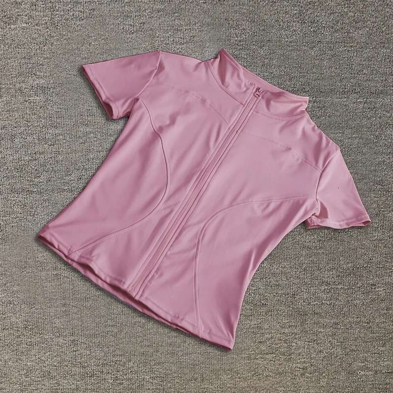 Women Sport Wear Slim Fit Polyester Quick-Drying Full Zip Outdoor Fiess Running Tights Short Sleeves Women's Yoga Wear 's 's 's