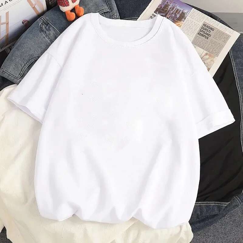 Women's Short Sleeve T-shirt, Summer and Retro, with Space Bear Printed Graffiti, Harajuku