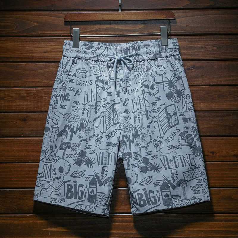 Cashew Flower Fashion Beach Shorts Mens Summer Cool Breathable Middle Pants Ethnic Print Versatile Casual Outdoor ShortsXJ250304