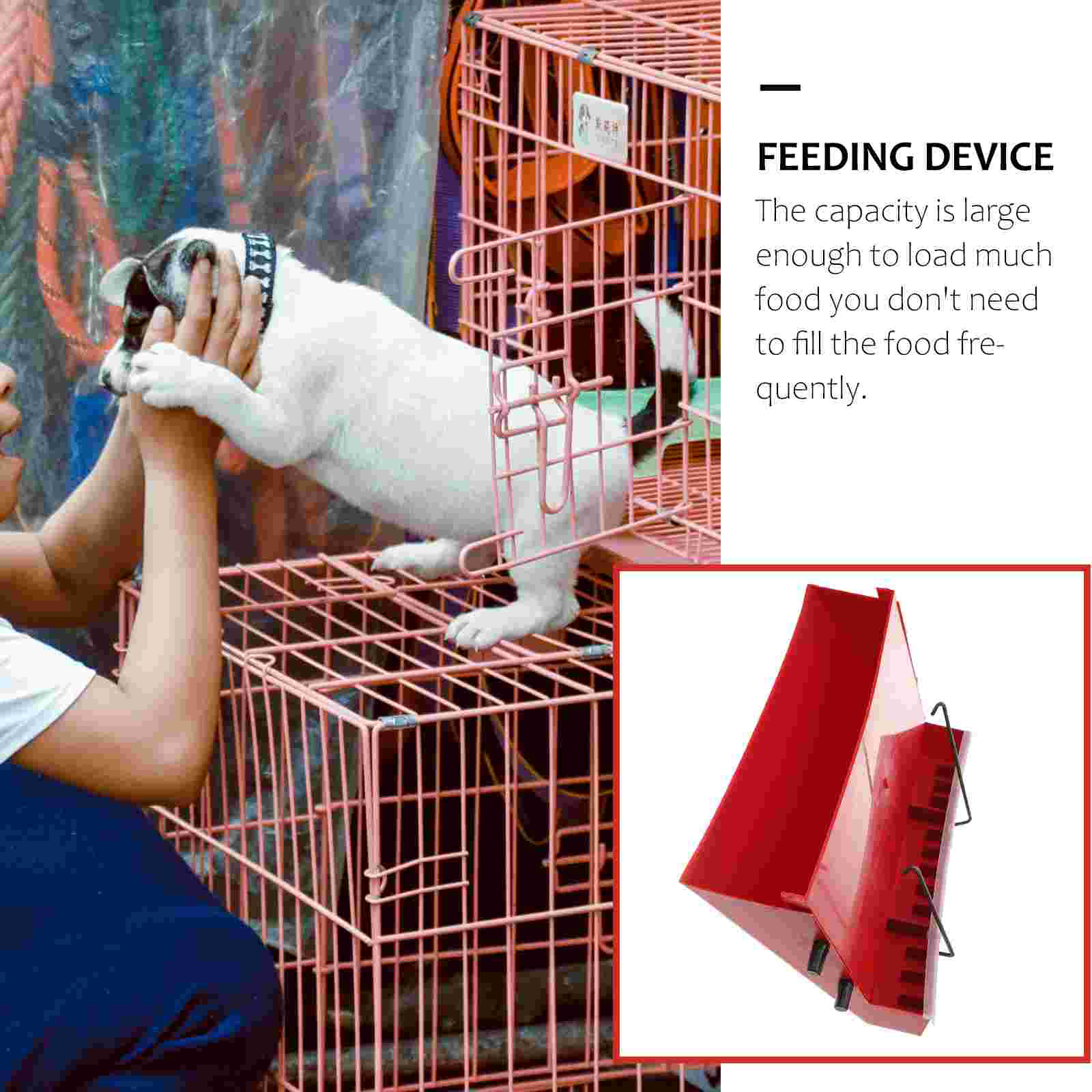 Chicken Automatic Feeding Box Squirrel Feeder Quail Cage Ornament Bird Feeders for Outdoors