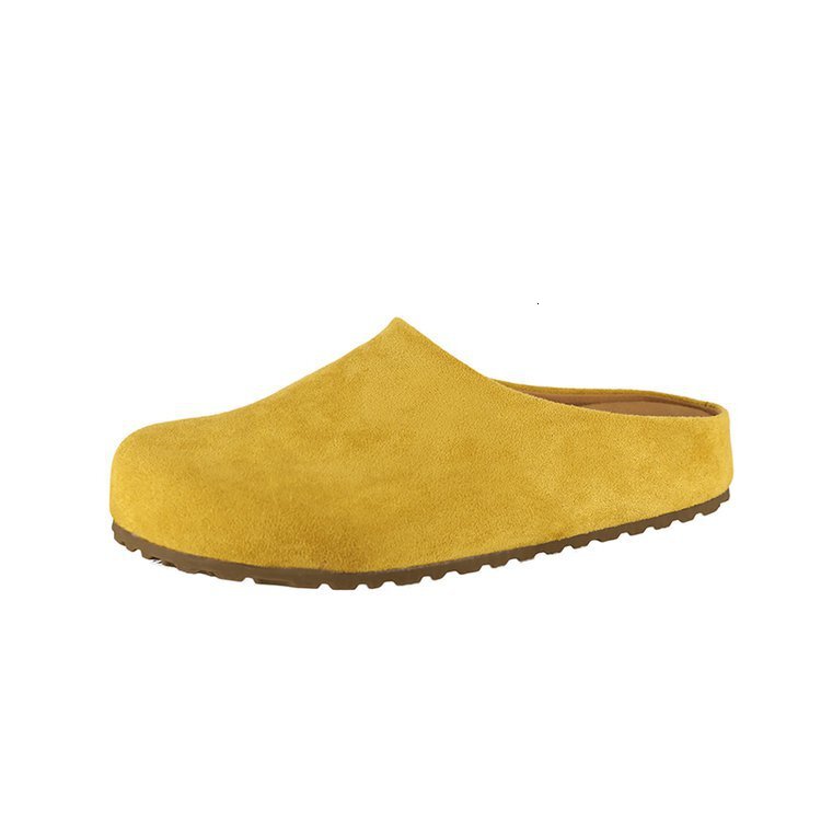 2025 Spring New Shoes with Thick Bottom Comfortable Matte Leather Casual Designer from South Korea, Women's Outdoor Slippers, Trendy Casual Sanda