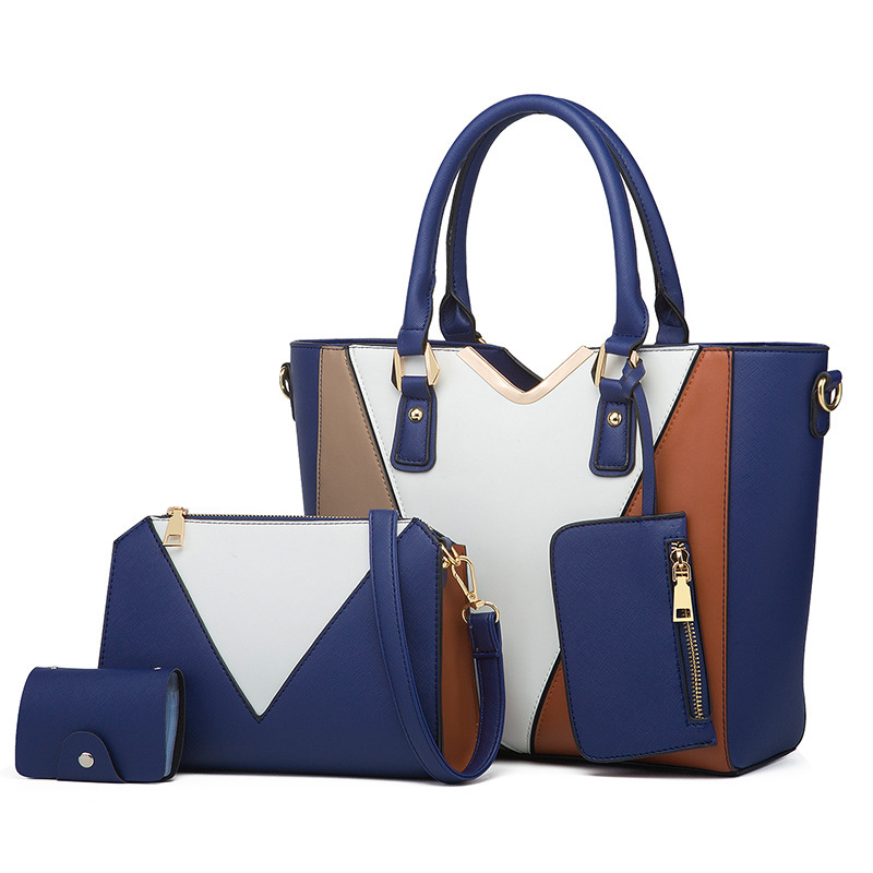 2024 New Fashion Diagonal Straddle Simple Four Piece Set Mother And Child Women's Tote Bag One Shoulder