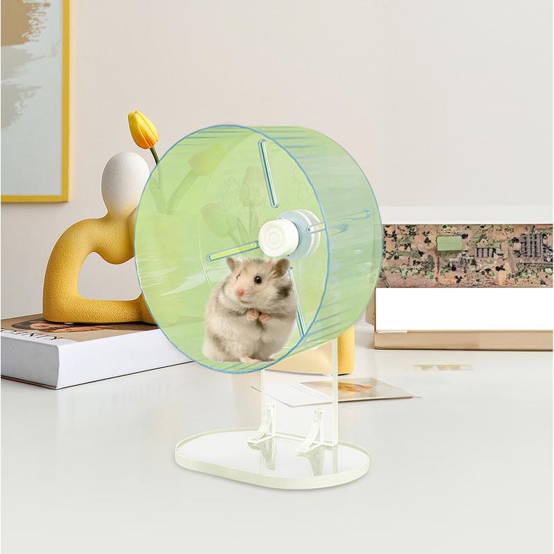 Silent Hamster Wheel Pet Running Wheel Quiet Acrylic Small Animal Exercise Spinner Hamster Running Accessories Toys For Gerbils