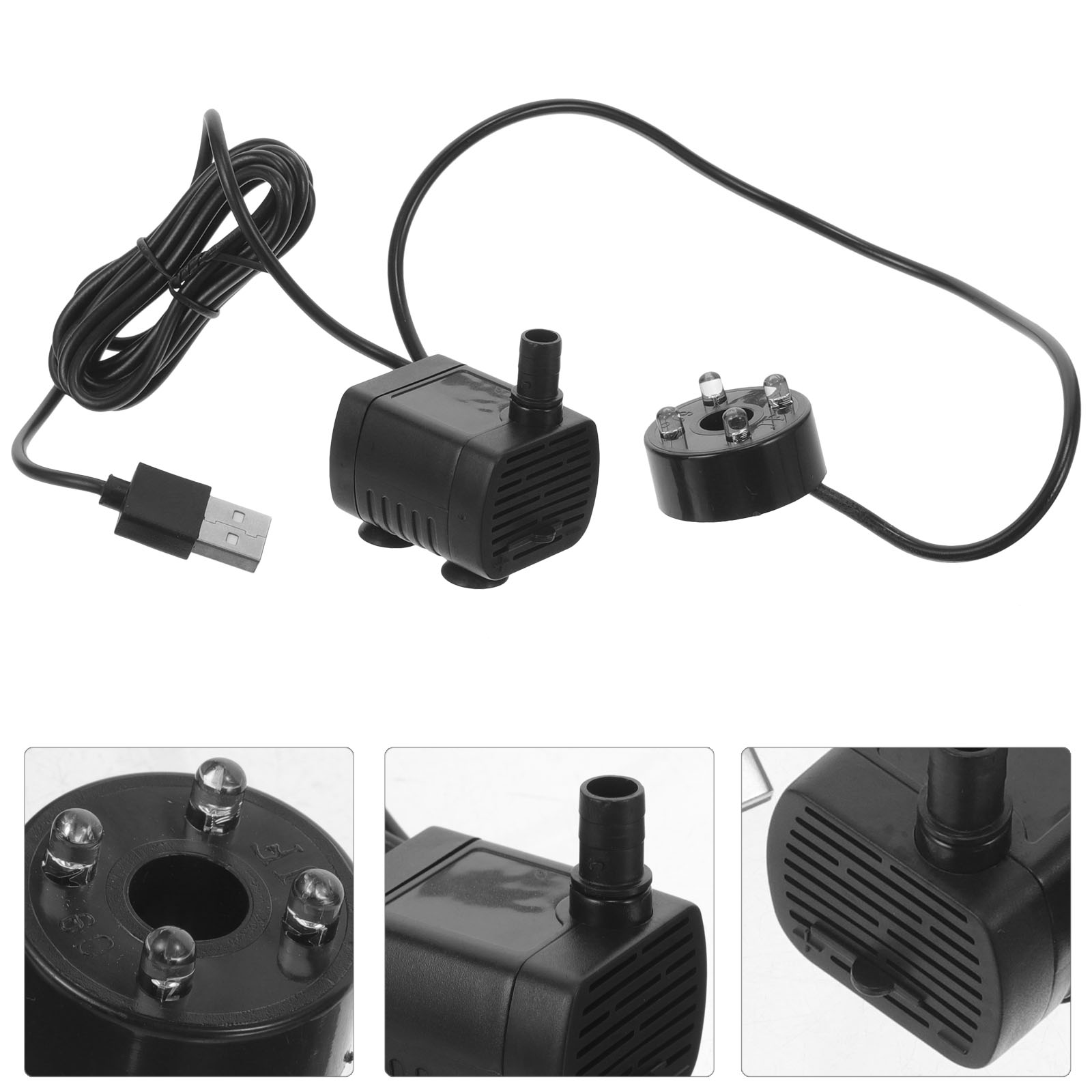 Mini Fish Tank Water Pump Small Pond Filtration Circulation Submersible for Fountain Pumps Outdoor Plastic Ponds
