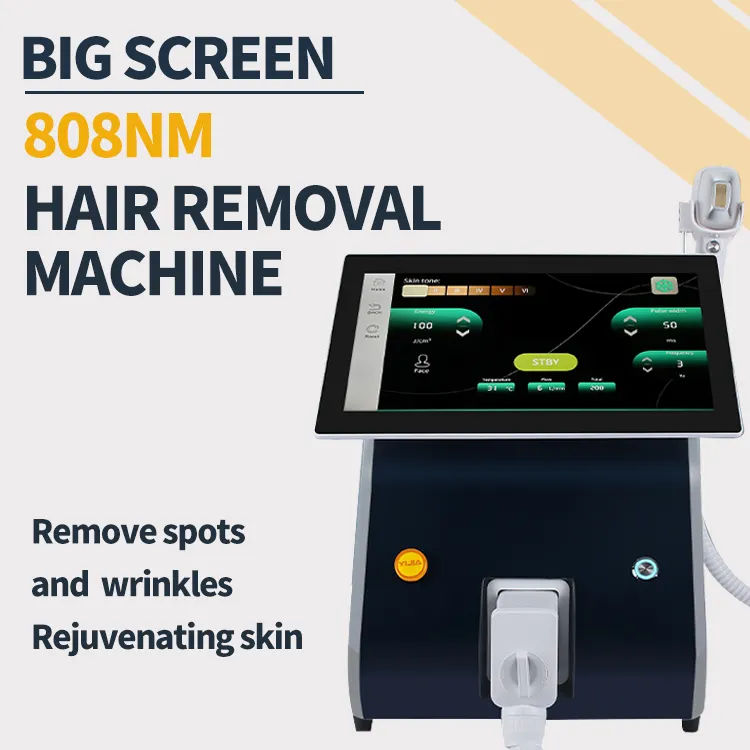 2000W Soprano Diode Laser Hair Removal Ice Titanium 755 808 1064 Diode Freezing Point Depilation Pain-free Hair Remover for Whole Body Beauty Machine