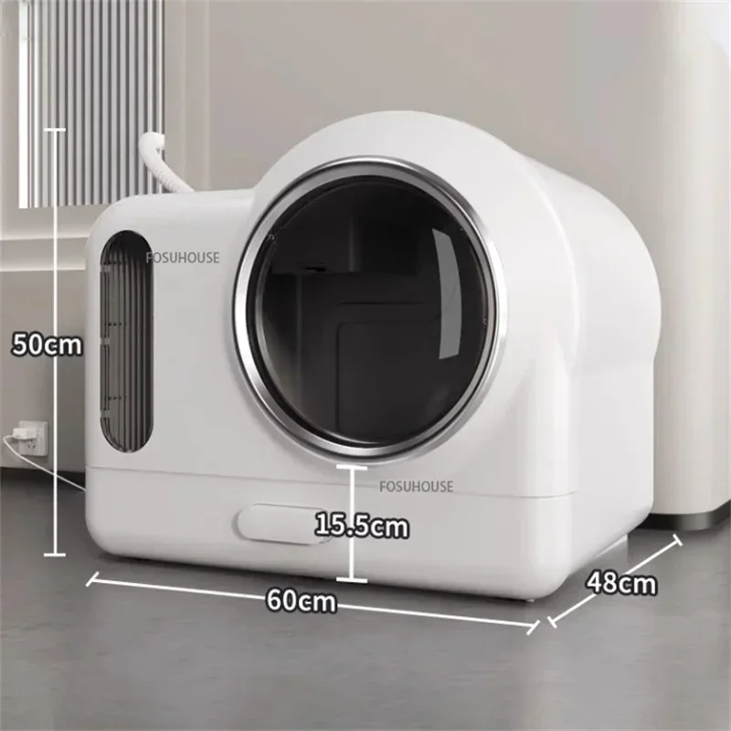 Fully Enclosed Odor-proof Exhaust Sandbox for Cat Large Cat Toilet Pet Supplies Cat Litter Box Automatic Deodorization System