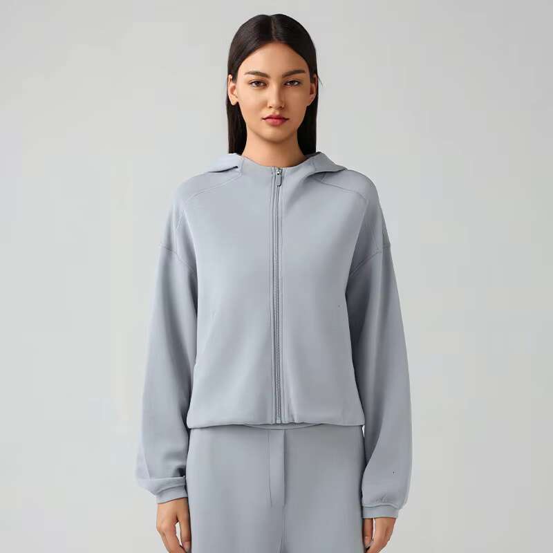 2024 New Women's Loose Casual Hoodie Running Hooded Coat