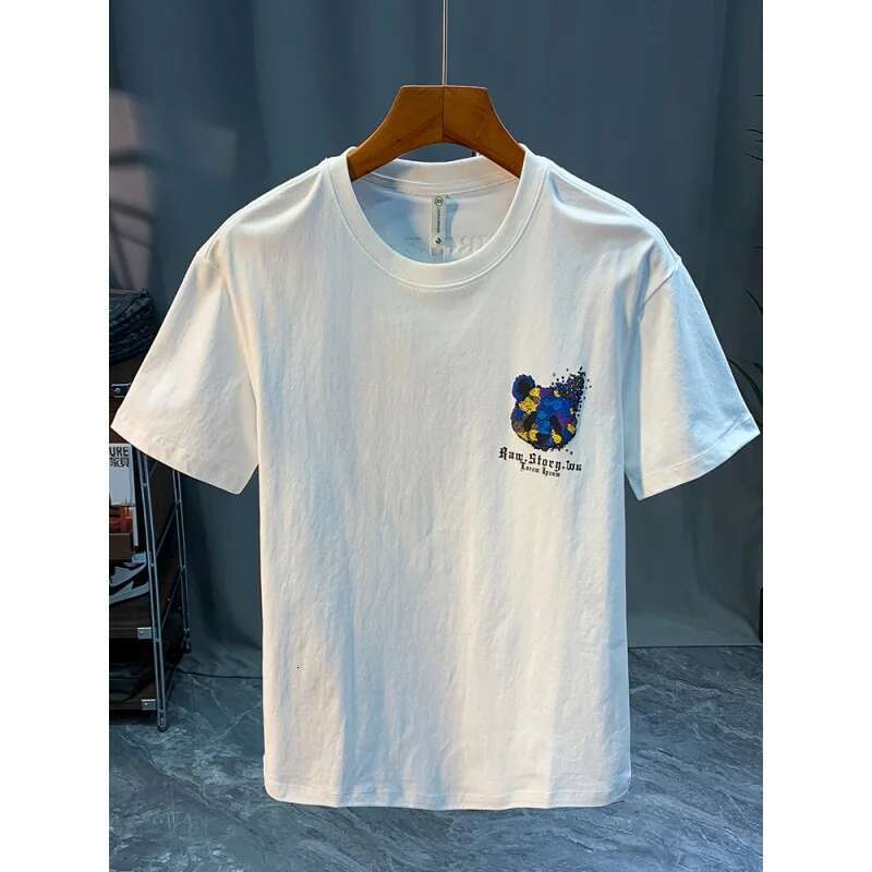 Top 2024 Summer New Short-Sleeved Men's Fashion Brand Chinese Panda Style Printed Design T-Shirt
