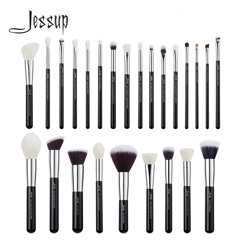 Jessup Makeup Brushes Set Foundation Powder Professional Make Up Brush Contour Blender Eyeshadow Blush 25pcs Goat Synthetic T175 250305