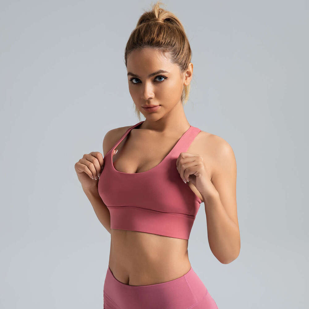 Special Zone Elastic Sports Women's Shockproof High Strength Yoga Vest Detachable Chest Cushion Naked Fitness Bra KLMY