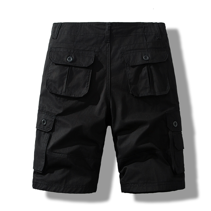 Mens Short Pants Cotton Cargo Shorts Tactical Breeches Casual Sports Man Hiking Fishing Streetwear 250304
