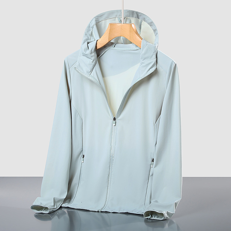 tracksuit Summer ice silk for women men, high elasticity, breathability, and UV resistance UPF50+printed on sunscreen clothing