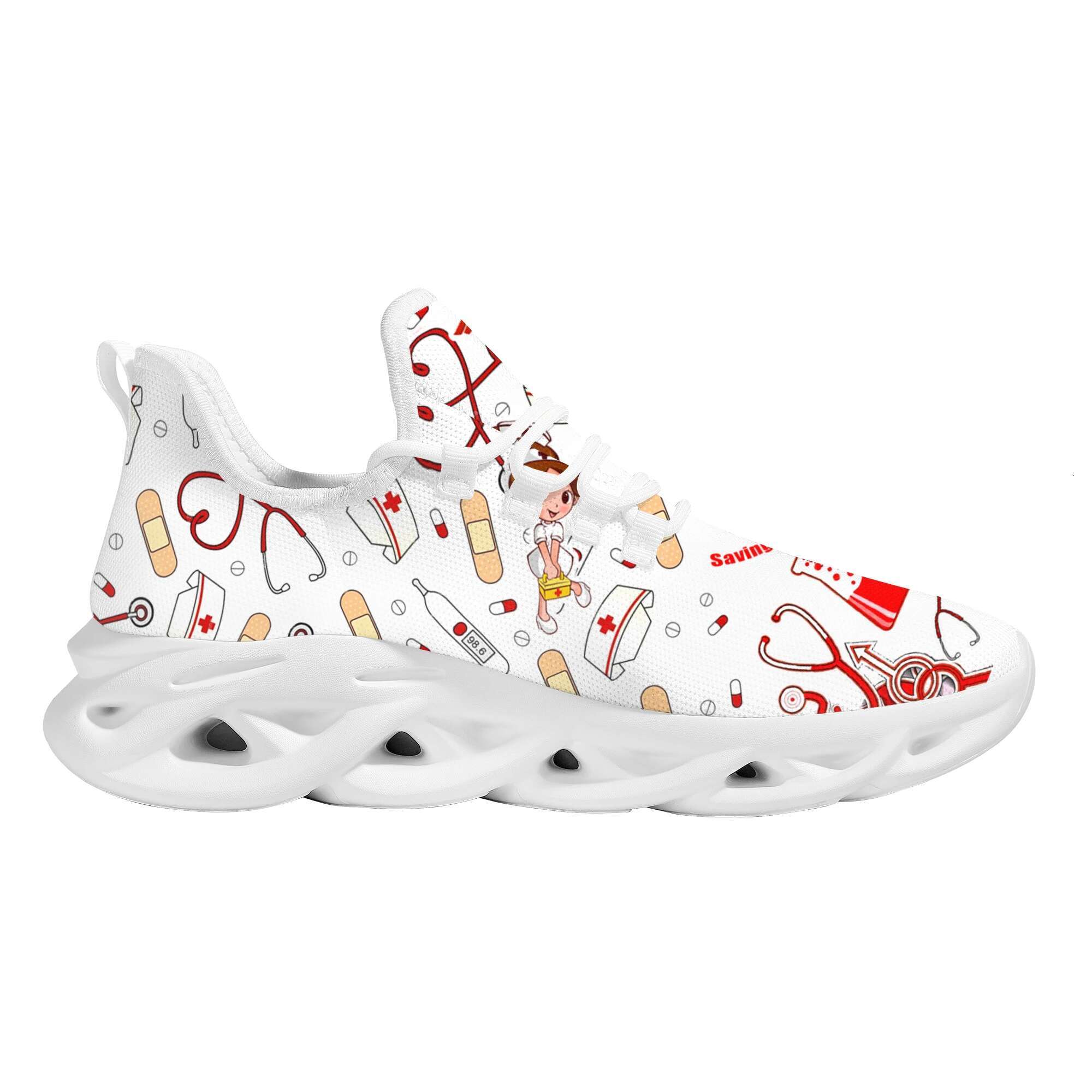 Designer shoes Women's sneakers Yikeluo with print in the range