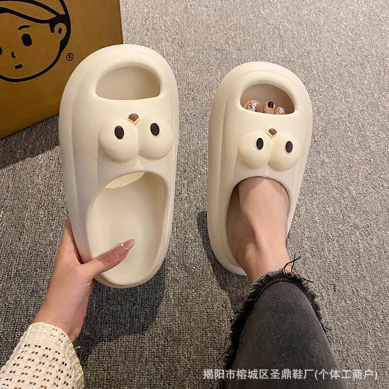 2025 new EVA big eyed women's anti slip, odor proof and have a feeling of stepping on feces. Summer designer couple wearing outdoor men's sh