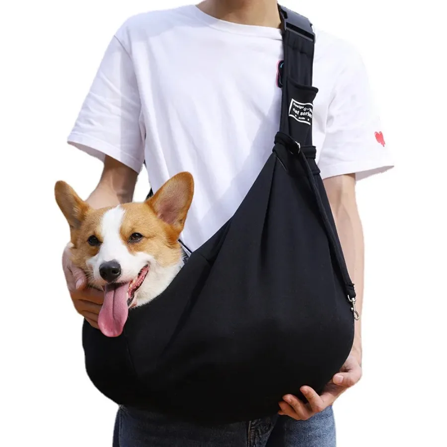 Pet Dog Adjustable Carrier Bag Outdoor Travel Out Puppy Single Shoulder Bags Dogs Comfort Sling Handbag Puppy Tote Pouch