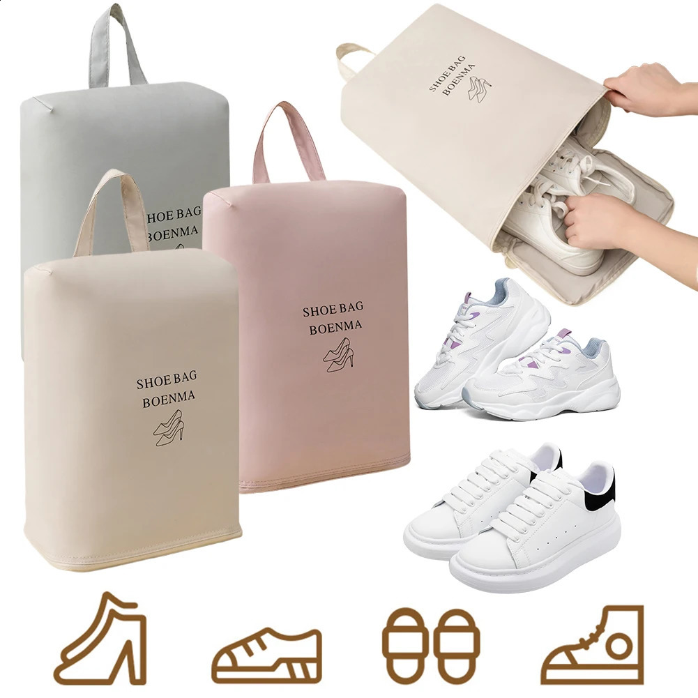 Ship from US Travel Portable Sneaker Bag DustProof Shoe Pouches for Traveling Waterproof Small Organizer Men Women 250305FBB