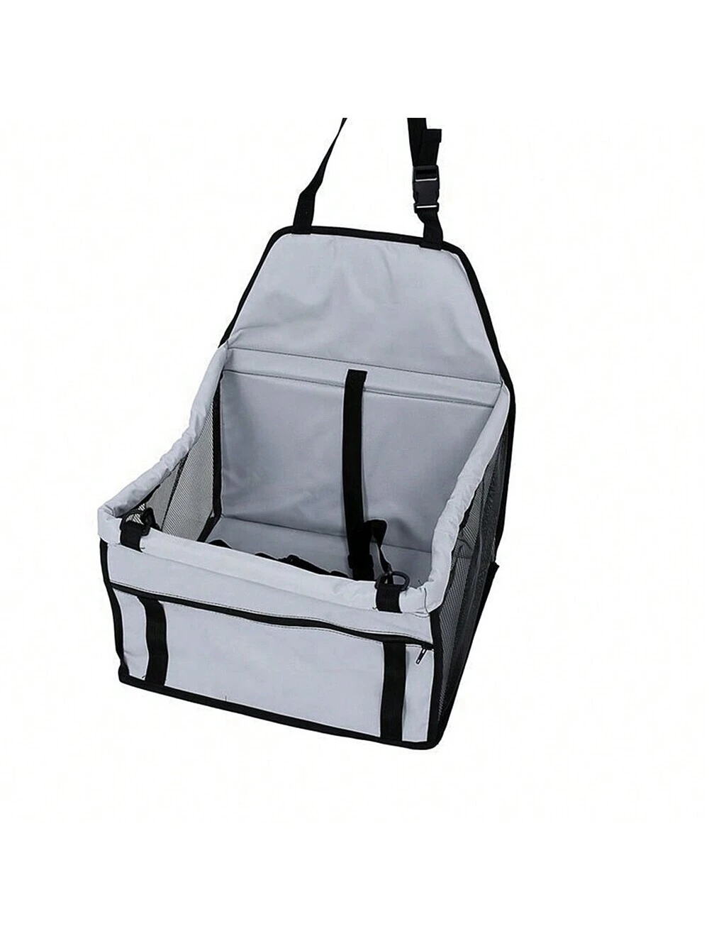 1pc Oxford Cloth Car Pet Dog Basket For Car Front Seat, Waterproof, Scratch-Resistant And Wear-Resistant, With Clip