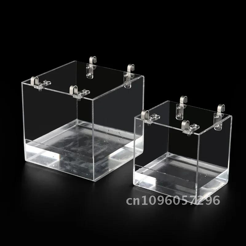 Bird Cage Bath Cockatiel Bird Bathtub With Hanging Hooks for Little Portable Spacious Parakeets Birdcage Bird Parrots for Shower