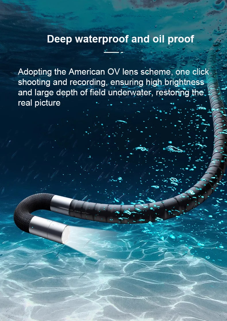 7 inch screen 6mm single and dual lens 1080P 360 degrees steering endoscope HD camera car maintenance engine carbon deposition detection