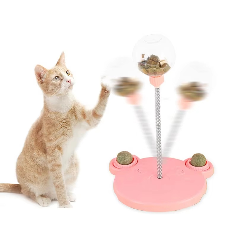 Pet Puzzle Food Leaking Ball Toys Cat Dog Interactive Treat Leaking Toy Catnip Slow Cat Dog Feeder Fun Pet Products Accessories