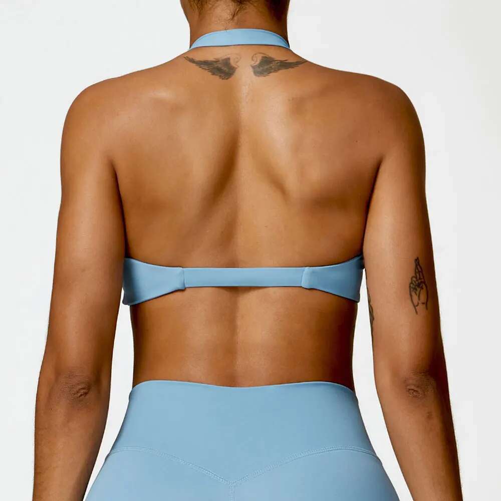 Bra Yoga Push-Up Fiess Vest Nylon Workout Sports Underwear Sexy Breathable Quick Dry Athletic Training Crop Top Kl-My